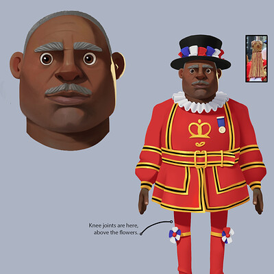 Beefeater Character Design - The Adventures of Paddington