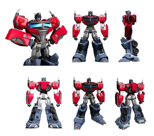 Optimus turns.