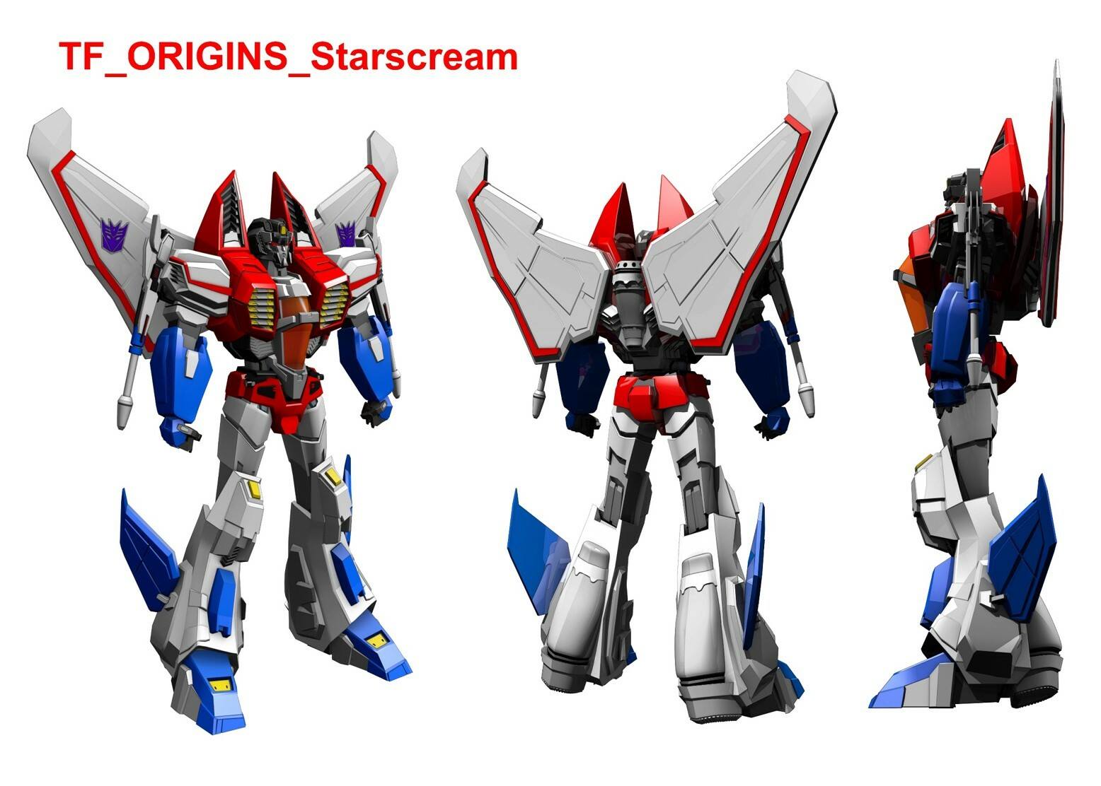 Starscream turns.